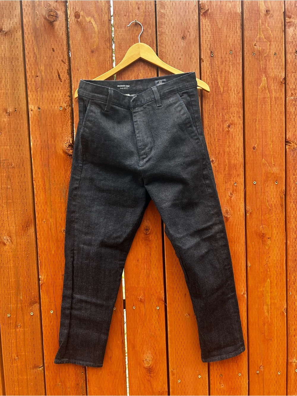 Ag Adriano Goldschmied deep blue Solomon Crop Jeans 31R